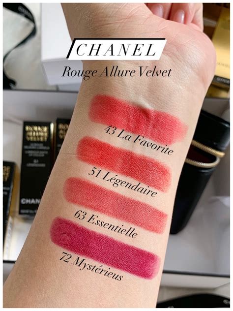 chanel rouge allure velvet 63 essentielle|chanel rouge allure velvet vie.